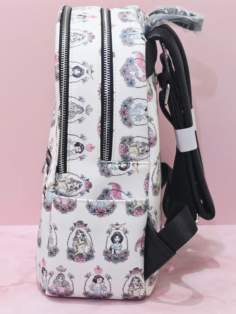 Loungefly Disney Princess Portraits Allover-Print Mini Backpack (One Size, Mul